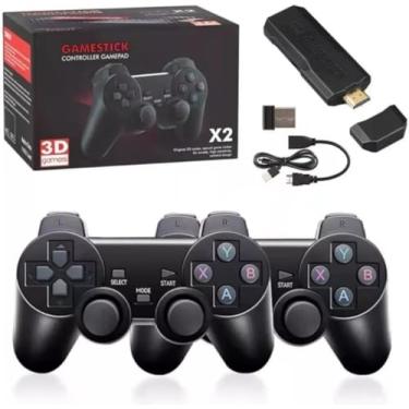 Imagem de GameStick GD10 4K, com 64GB, 30Mil Jogos Retrô, 2 Controles Wireless, Saída HDMI 1080P