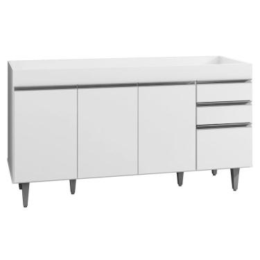 Imagem de Balcão Gabinete Para Pia 150cm Sem Tampo 4 Portas 2 Gavetas