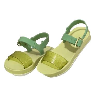 Imagem de Papete Infantil Menina Estilosa Com Brilho Ideal para Brincadeiras e Lazer (VERDE, BR, Criança de 4 a 8 anos, Numérico, 32)