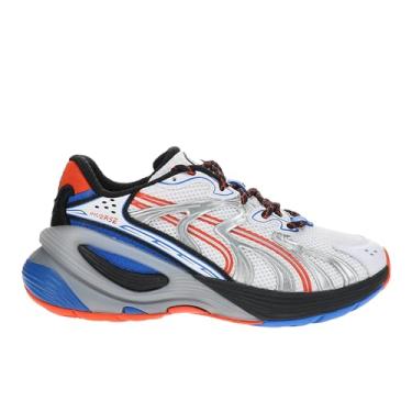 Imagem de PUMA Tênis masculino Inverse Millennial, Puma Branco/Vermelho/Hyperlink Azul/Preto PUMA, 45