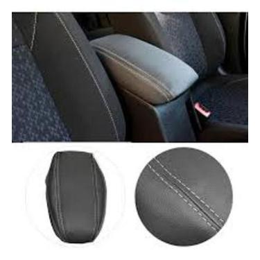 Imagem de Apoio De Braço Cobat material sintético Grafite Com A Costura Branca -