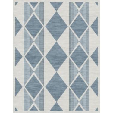 Imagem de TOPRUUG Tapete moderno de entrada 3x4 - Tapetes de área geométricos laváveis para cozinha, banheiro, antiderrapante, ultrafino, tapete de porta interna, entrada interna - Tapete pequeno resistente a