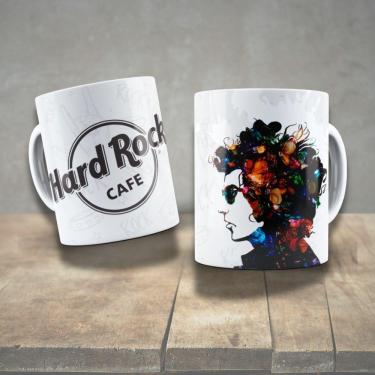 Imagem de Caneca De Porcelana 325ml Decorada ícones Da Música Bob Dylan