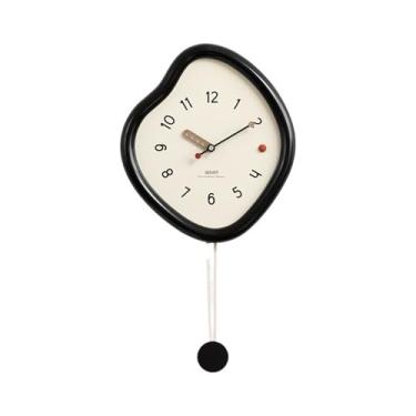 Imagem de Relógio de parede decorativo moderno - número grande para relógios para sala de estar, acessórios de cozinha, casa, quarto, escola, escritório branco/verde/preto para escritório (preto)