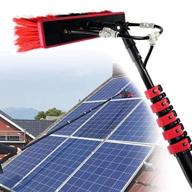 Imagem de Escova de limpeza, kit de mastro alimentado por água, haste de extensão, varinha de lavadora de janela, escova de limpeza de janela externa, ferramenta de limpeza de painel solar, varas de limpeza de