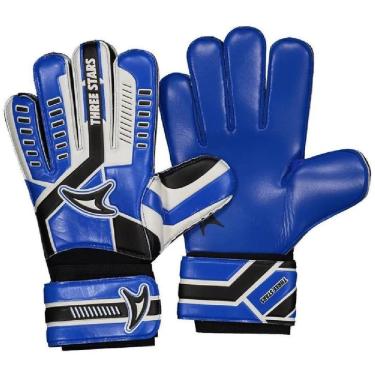 Imagem de Luva Goleiro Campo Three Stars Wembley Azul e Preto-Unissex
