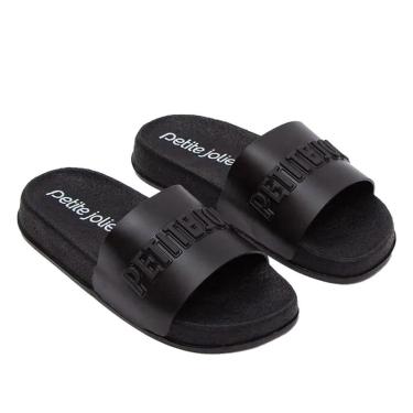 Imagem de Chinelo Slide Feminino Petite Jolie Puff Preto-Feminino