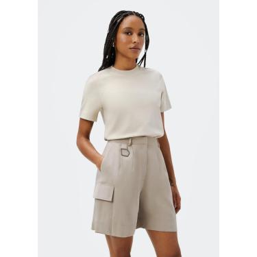 Imagem de Shorts Hering Cargo Em Alfaiataria Feminino-Feminino