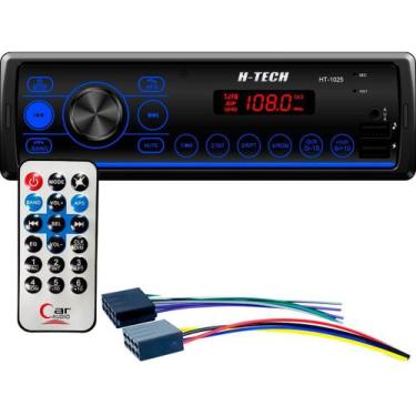 Imagem de Rádio Som Automotivo Mp3 C/ Bluetooth 2 Usb's Aux Pen Drive - H-Tech