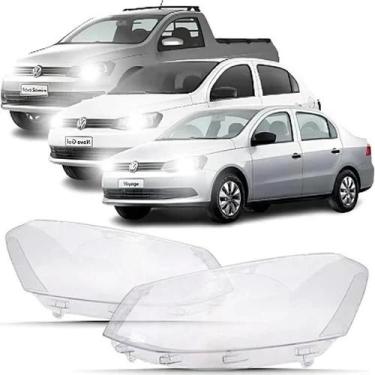 Imagem de Lente Farol Dianteiro Gol Saveiro Voyage G6 2013 2014 2015 2016 Direit