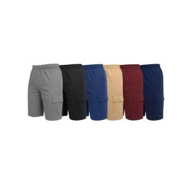 Imagem de kit 2 short Bermuda Brim Masculina Reta com Elástico Conforto, Estilo 