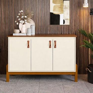 Imagem de Buffet Sonetto 3 Portas Aparador Balcão Cantinho Café Sala Jantar Pés 