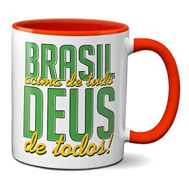 Imagem de Caneca Bolsonaro Brasil Acima De Tudo Deus Acima De Todos (Vermelha)