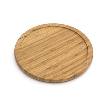Imagem de Lipper International 8301 Toca-discos de cozinha de madeira de bambu de 25,4 cm