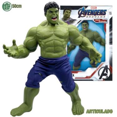 Boneco Hulk Marvel Endgame - Articulado 50 Cm Mimo Filme