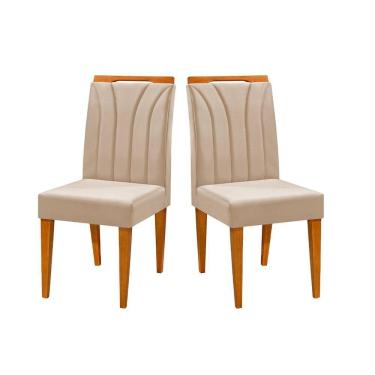 Imagem de Conjunto com 2 Cadeiras Luanda Linho Redenobre