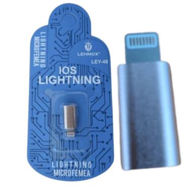 Imagem de Adaptador Conversor Ios Lightning Para V8 Micro Usb