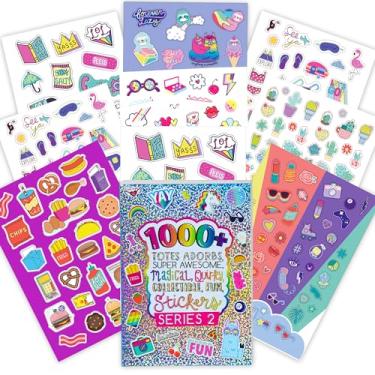 Imagem de Fashion Angels 1000+ Totes Adorbs Colorful Stickers for Kids - Fun Craft Stickers for Scrapbooks, Planners, Gifts and Rewards, 40-Page Sticker Book for Kids Ages 6+ and Up