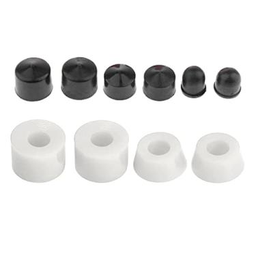 Imagem de shamjina Kit de de Skate para Caminhão Arruelas de Cilindro 10 Peças Hardware Acessórios de Scooter para Longboard Cruisers, Branco