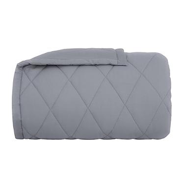 Imagem de Buddemeyer Edredom King Percal 180 Fios Basic Percalle 100% Algodão Penteado Cinza