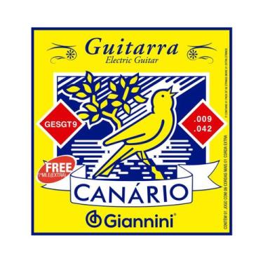 Imagem de Encordoamento Guitarra Giannini Canário GESGT9 0.009 Aço