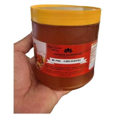 Imagem de Mel Puro 100% Natural sem Conservantes 1 kg - Flores Silvestres - Caem