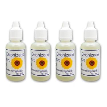Imagem de Kit 04 Oleos De Girassol Ozonizado 30ml Ozonioterapia