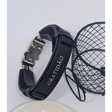 Imagem de Pulseira Bracelete Sintético Ajustável Regulavel Masculino Feminino Pl