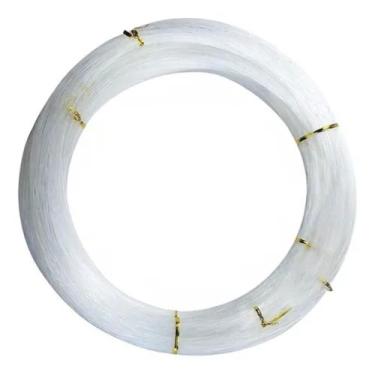 Imagem de Linha Nylon Monofilamento Pesca Meada 0,90mm 090mm Branco 100 Metros -