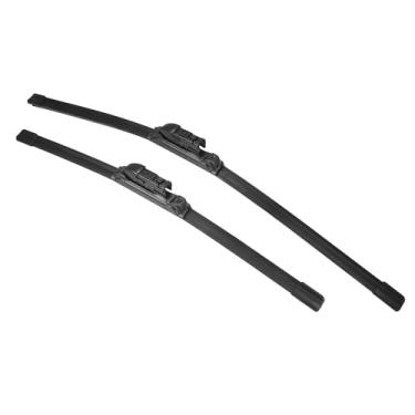 Imagem de X AUTOHAUX 1 par 61.0 cm 45.7 cm revestimento de silicone dianteiro limpador de para-brisa conjunto de par de substituição para Mazda CX-5 2017-2023 Top-Lock Not J/U Hook