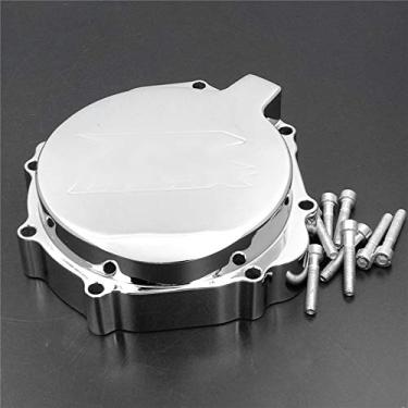 Imagem de HTTMT - Para Suzuki 2005-2008 Gsxr1000 Tampa do estator do motor do lado esquerdo cromado [P/N: MT049-CD-GSXR]