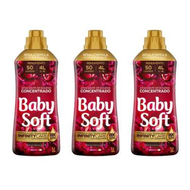 Imagem de Kit 3 Amaciantes Concentrado Baby Soft Desejo Envolvente 1l
