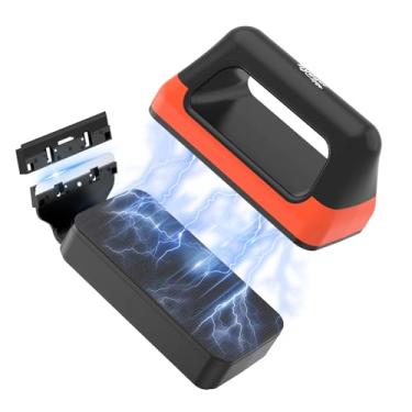 Imagem de hygger Limpador de vidro magnético para tanque de peixes, dois raspadores de algas destacáveis para aquário de peixes, escova de limpeza flutuante de vidro com ímã de algas para aquários médios