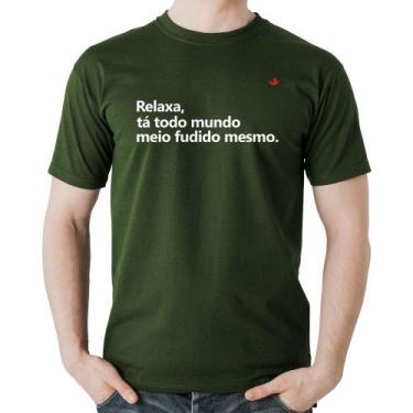 Imagem de Camiseta Algodão Relaxa, tá todo mundo meio fudido mesmo - Foca na Mod