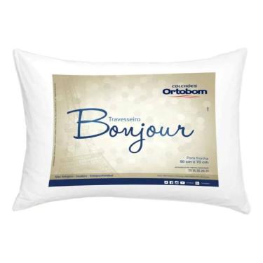 Imagem de Travesseiro Ortobom Bonjour 50x70cm Branco