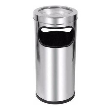 Imagem de Cinzeiro Com Lixeira Para Condomínios E Empresas - Aço Inox