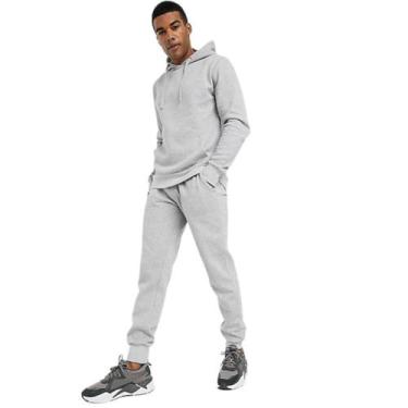 Imagem de conjunto moleton capuz masculino 100 algodao - GELPasso, Cinza, GG