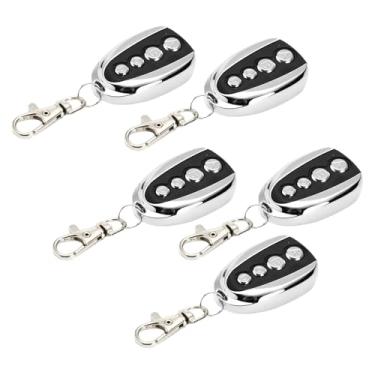 Imagem de Controle remoto de 433 MHZ, 5 peças, chaveiro de substituição, abridor de portão elétrico de clonagem, abridor de porta de garagem de substituição, chaveiro, controle remoto para hardware de abridor