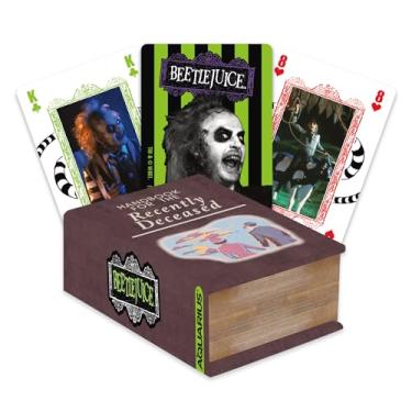 Imagem de AQUARIUS Beetlejuice Recently Deceased Premium Playing Cards - Beetlejuice Themed Deck of Cards for Your Favorite Card Games - Officially Licensed BEETLEJUICE Merchandise & Collectibles