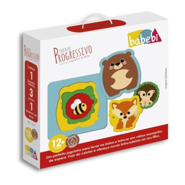 Imagem de Quebra-cabeça Encaixe Progressivo Edição Jogos De Bolsa