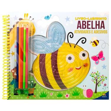 Imagem de Livro-labirinto! Atividades, Colorir e Adesivos: Abelha