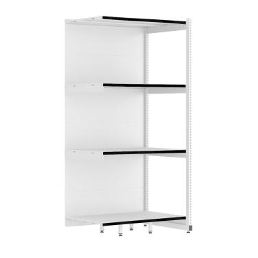 Imagem de Rack Parede 202 Fit 60 Continuação Branco 90x60 Pe Preto