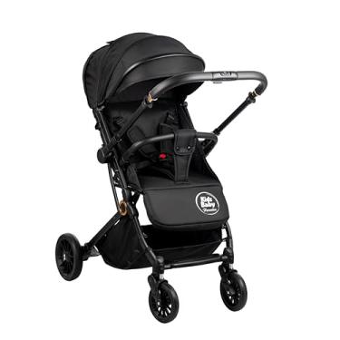 Imagem de Carrinho de Bebê Passeio Vira Berço Compact com alça reversível Kids Baby Hércules Preto