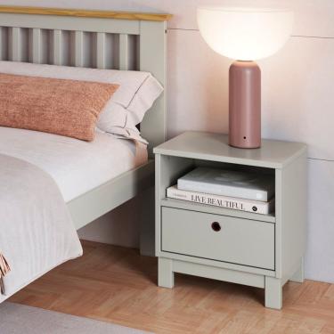 Imagem de Mesa De Cabeceira Lucy De Madeira Maciça Verde Frost