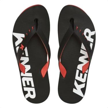 Imagem de Chinelo Kenner Original Red Masculino Sandália DNN01 Cor:Preto;Tamanho:35