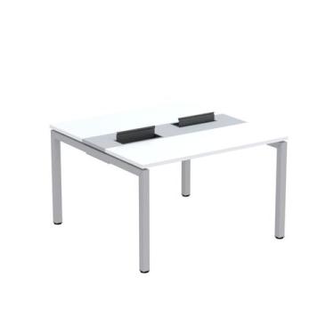 Imagem de Estação de Trabalho Mesa Plataforma Escritório Dupla para 2 Pessoas co