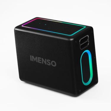 Imagem de Caixa de Som Bluetooth Portátil com 2 Microfones, Sistema de Karaokê, IPX4 à Prova d'Água, Controles Touch Imenso