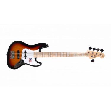 Imagem de Baixo Sx Jazz Bass Sjb 5 Cordas Passivo Em Ash Sjb755_3Ts