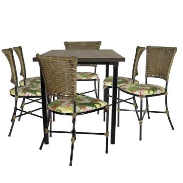 Imagem de Mesa Cadeiras Gramado Pequi Jogo De Jardim - PANERO MÓVEIS