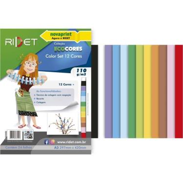 Imagem de Bloco p/Educação Artística Color A3 12cores 110gr 24fls